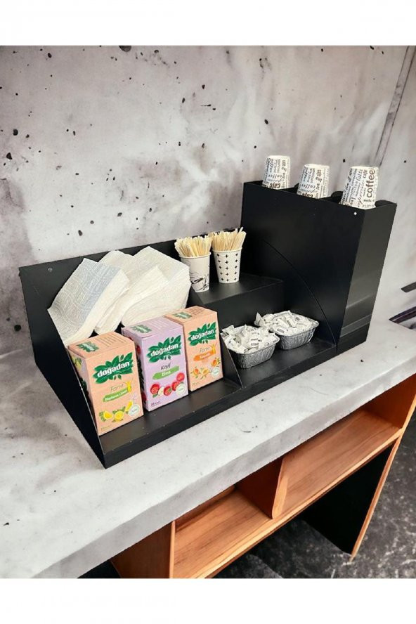 Çay & Kahve + 3 Bölmeli Bardaklık Set - 5