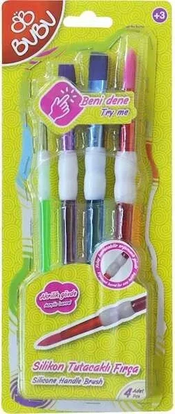 Bubu Silikon Fırça Tutacaklı 4'lü ürün görseli 1