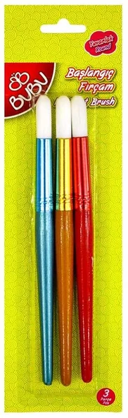 Bubu Başlangıç Fırçam Yuvarlak 3 Parça - Resim 3