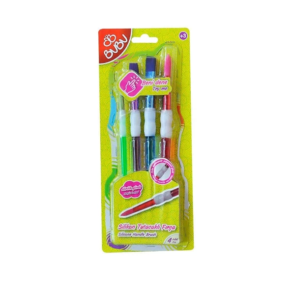 Bubu Silikon Fırça Tutacaklı 4'lü - Resim 2