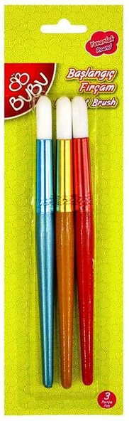 Bubu Başlangıç Fırçam Yuvarlak 3 Parça - Resim 2