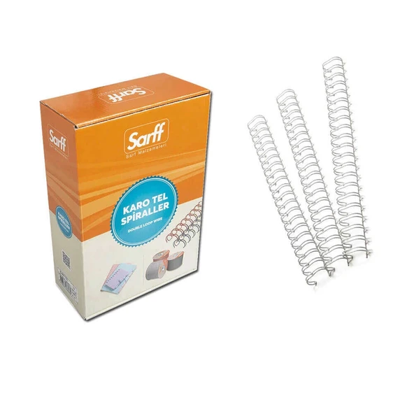 Sarff Spiral Tel 1-1/8 Inç 28,5mm 50'li Beyaz - 2