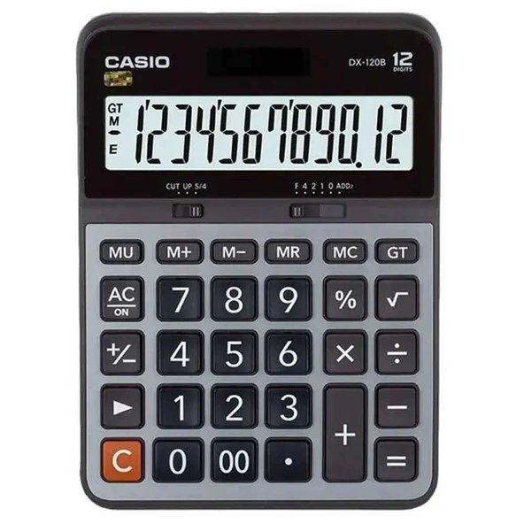 Casio Dx120S Hesap Makinesi 12 Hane Pilli ve Güneş Enerjili - 3