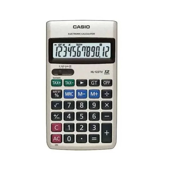 Casio HL122TV Hesap Makinesi 12 Hane Pilli