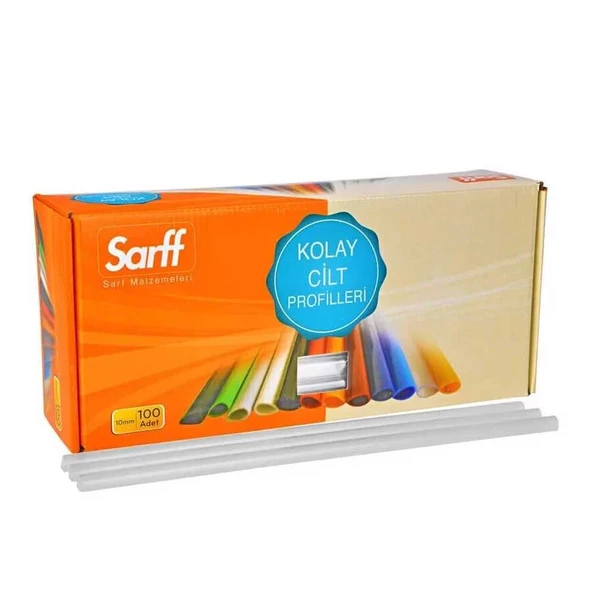 Sarff Sırtlık Oval 10 mm Şeffaf 100'lü