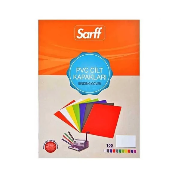 Sarff Cilt Kapağı A3 160 Micron PVC Şeffaf 100'lü