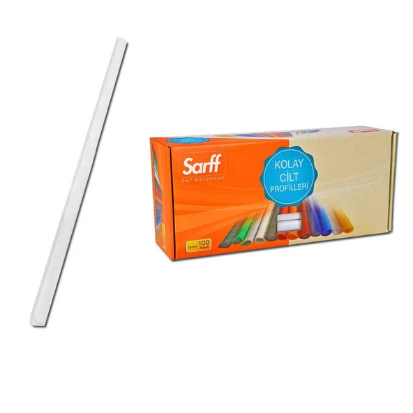 Sarff Sırtlık Oval 10 mm Beyaz 100'lü