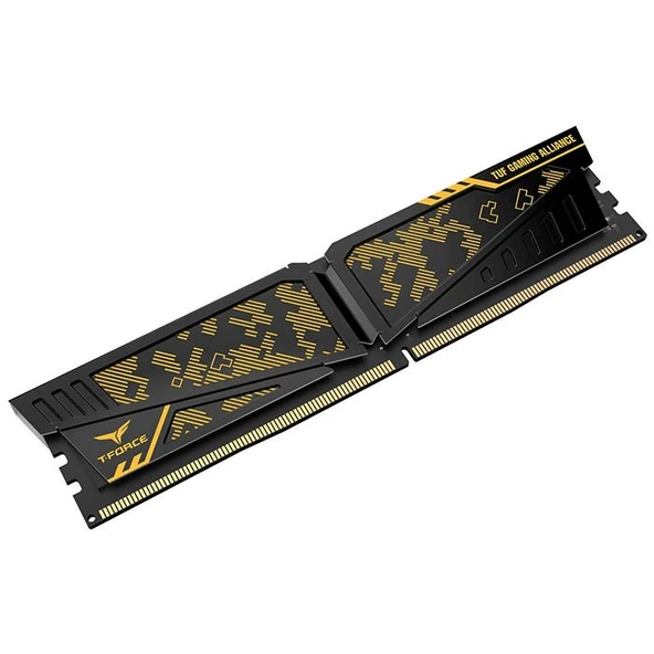 Team T-Force Vulcan TUF Gaming Alliance 8GB (1x8GB) 3200MHz CL16 DDR4 Gaming Ram (TLTYD48G3200HC16C01) - 3