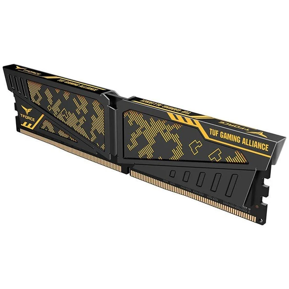 Team T-Force Vulcan TUF Gaming Alliance 8GB (1x8GB) 3200MHz CL16 DDR4 Gaming Ram (TLTYD48G3200HC16C01) - 2