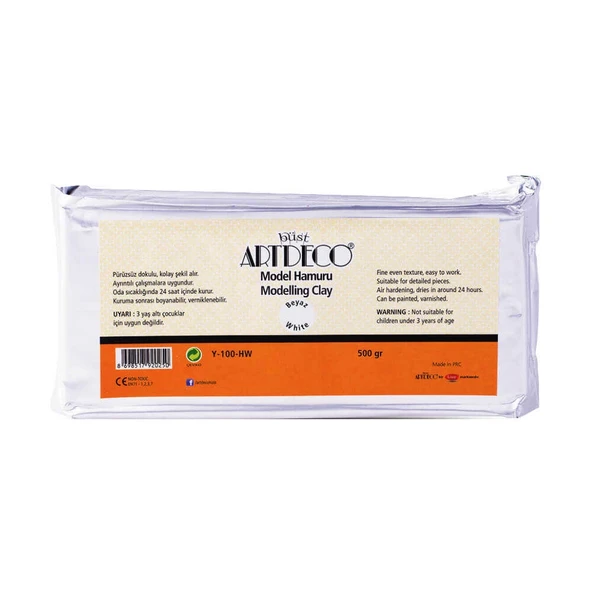 Artdeco Seramik Model Hamuru 500 gr Beyaz - 2