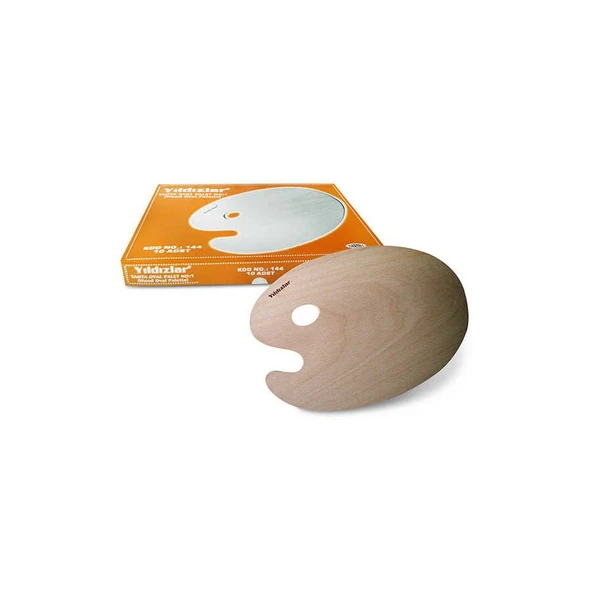 Yıldızlar Palet Ahşap Oval Palet No:1