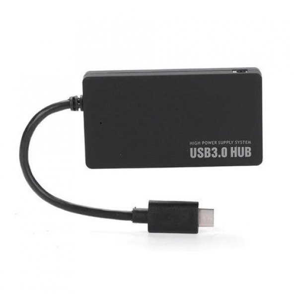 Type-C To Usb 3.0 4 Port Usb Çoklayıcı Hub Süper Slim 5 Gbps Hız - 5