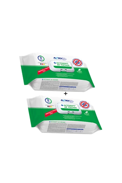 ACTOSEPT® AF TÜCHER 80 pcs 2 adet | Yüzeyler İçin Alkol Bazlı Kullanıma Hazır Dezenfeksiyon Mendili - Resim 3