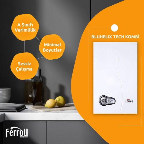 Ferroli Bluehelix Tech 25C - Premix Tam Yoğuşmalı 26,5 kW Kombi - 2