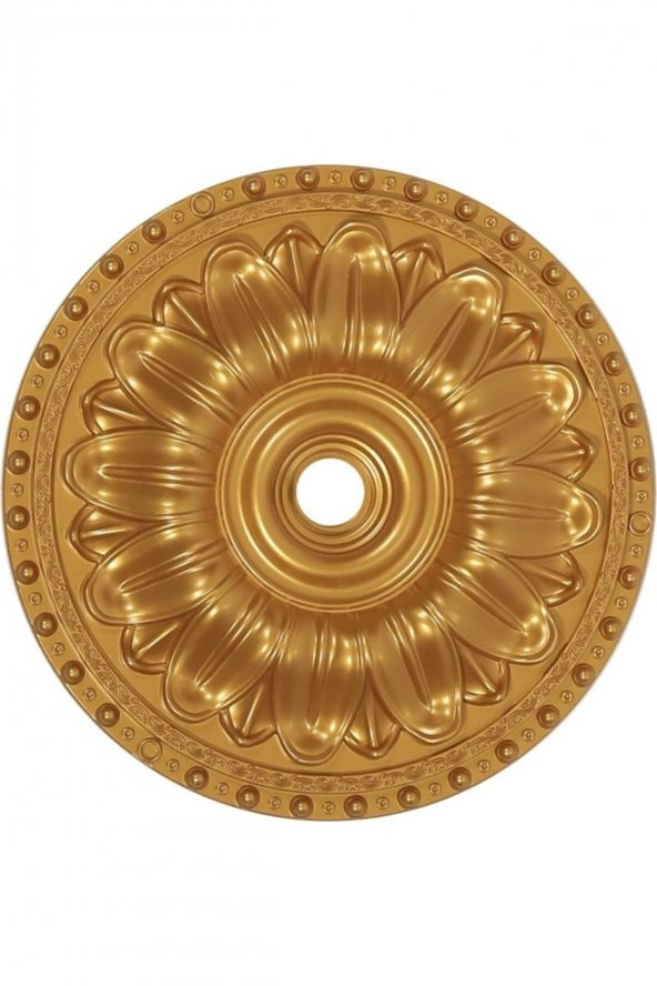 4040 Cm Dekoratif Estetik Tekli Avize Göbeği Altın