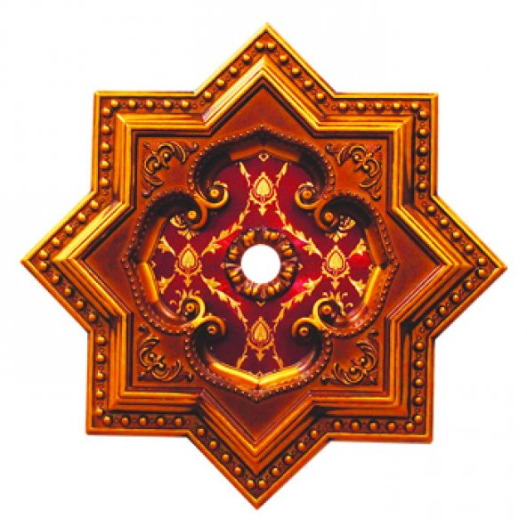 Decogold 60 cm Yıldız Kahve Eskitme Saray Tavan