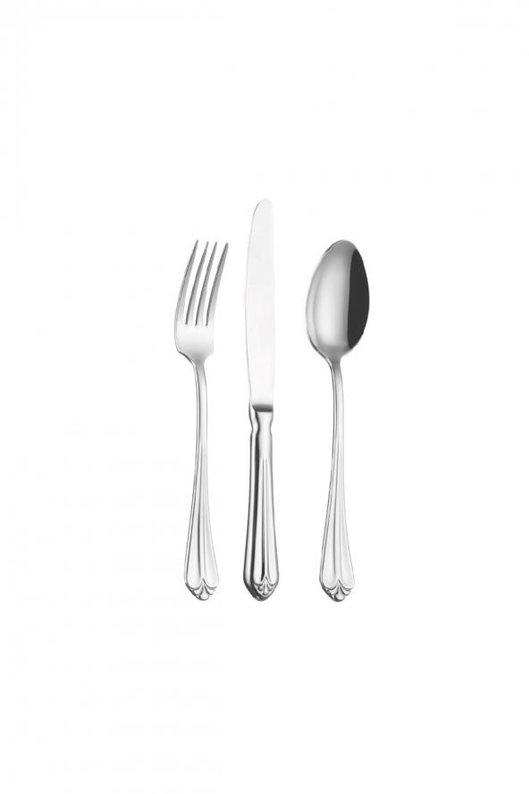 Lugga Maya 6 Kişilik Tatlı Çatal Kaşık Bıçak Takımı 18 Parça - 2