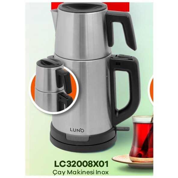 Luno LC32008X01 Çay Makinesi Inox - 3