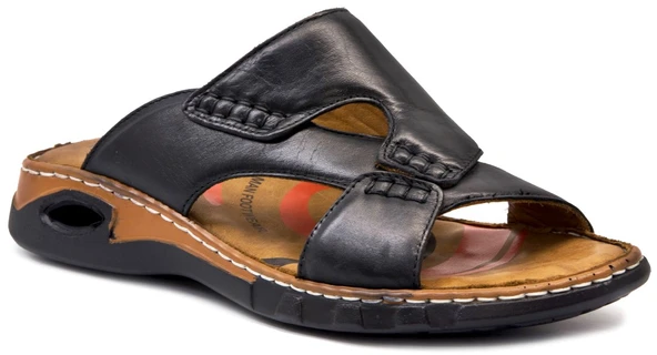 Forelli Frl 9Y 40501 Siyah Erkek Ayakkabı Erkek Terlik-Sandalet