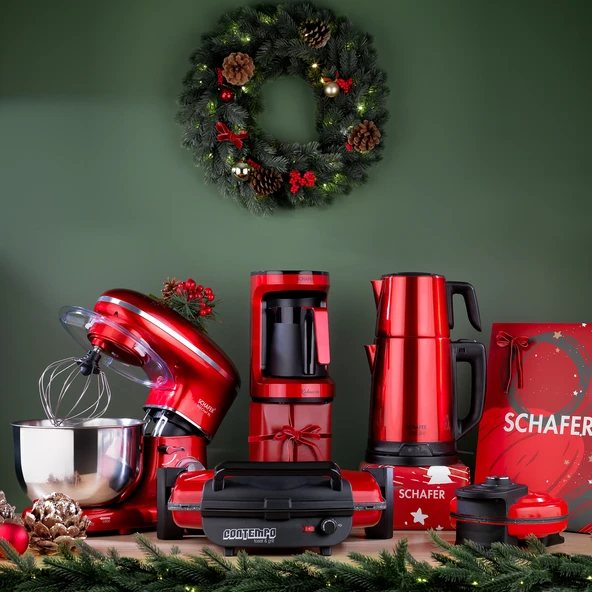 Schafer Waffle Express Waffle Makinesi-Kırmızı - 4