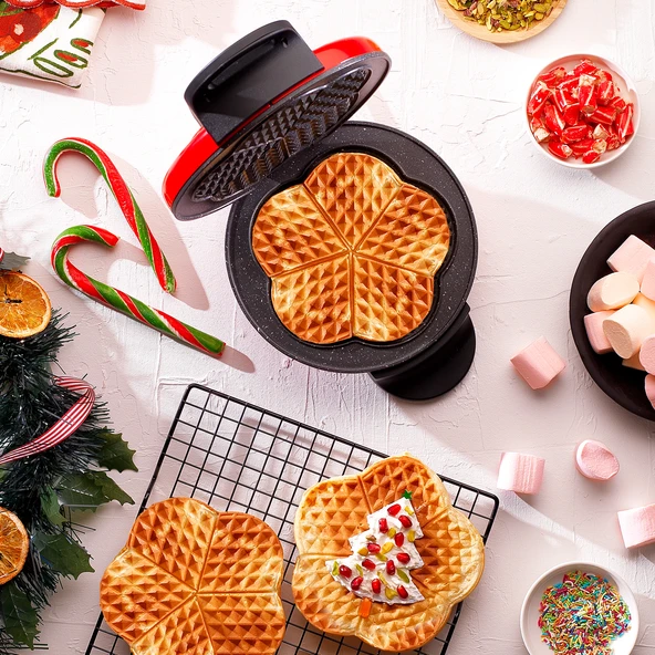 Schafer Waffle Express Waffle Makinesi-Kırmızı - 2