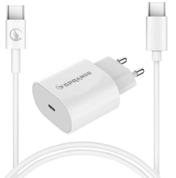 Sprange P-T18 25W USB-C PD Şarj Adaptörü Type-C – Type-C Data & Şarj Kablo