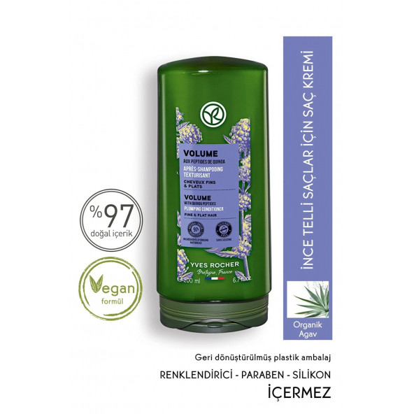 YVES ROCHER İnce Telli Saçlar İçin (Volume) Hacim Veren Saç Kremi
