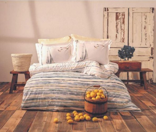 Apricitas Home Marinero Çift Kişilik 100 Pamuklu Nevresim Takımı