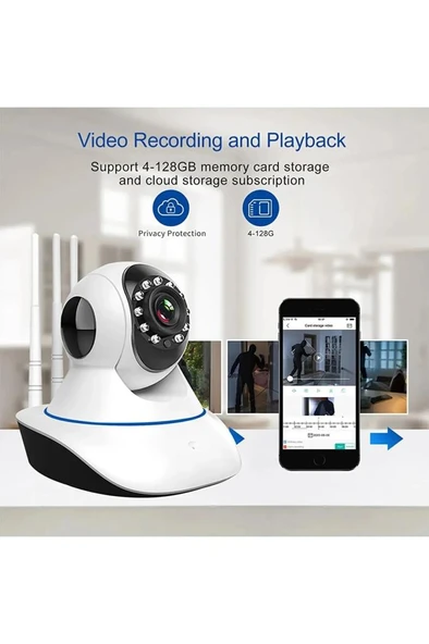 Blic Wireless Network IP Akıllı Kamera BLM-08 - 6