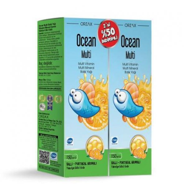 Ocean Multi Şurup 150 Ml 2li Balık Yağı Multivitamin Multimineral