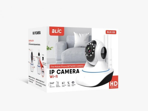 Blic Wireless Network IP Akıllı Kamera BLM-08 - 2