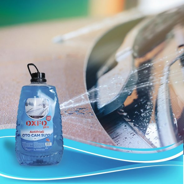 OXFOPRO ANTİFİRİZLİ PARFÜMLÜ OTO CAM SUYU 4LT - 3