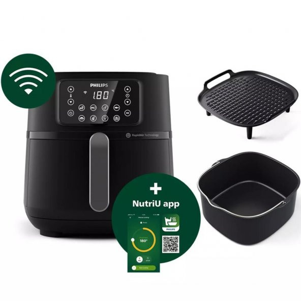 Philips HD9285/96 5000 Serisi 7.2 Litre XXL Wifi Connected Airfryer - 2