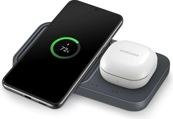 Samsung EP-P5400T Kablosuz Hızlı Şarj Cihazı Ikili (15W) - Siyah - 4