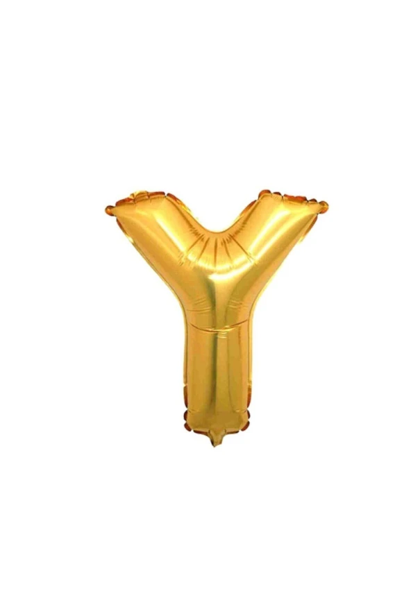 Harf Balon Y Gold - 16 Inc / 40 Cm