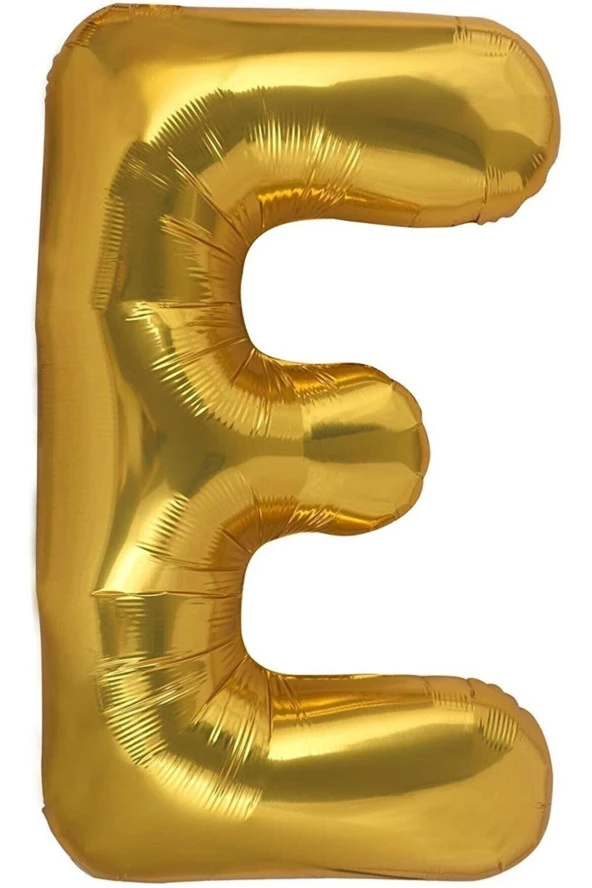 Harf Balon E Gold - 34 Inc / 84 Cm