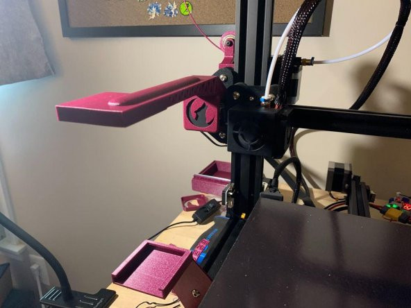 Ender-3 / Ender-3 Pro İçin Wyze Cam Portal Tutucu Plastik Aparat - 5