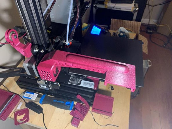 Ender-3 / Ender-3 Pro İçin Wyze Cam Portal Tutucu Plastik Aparat - 6
