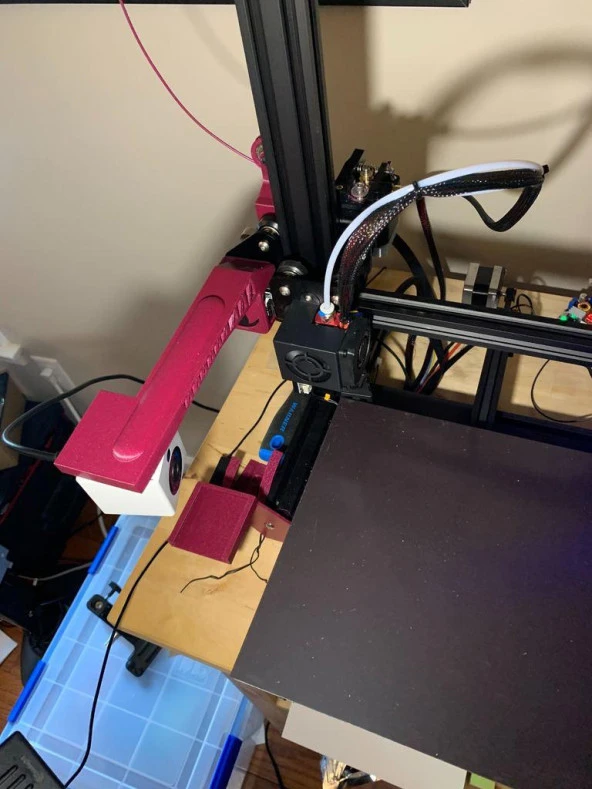 Ender-3 / Ender-3 Pro İçin Wyze Cam Portal Tutucu Plastik Aparat - 7