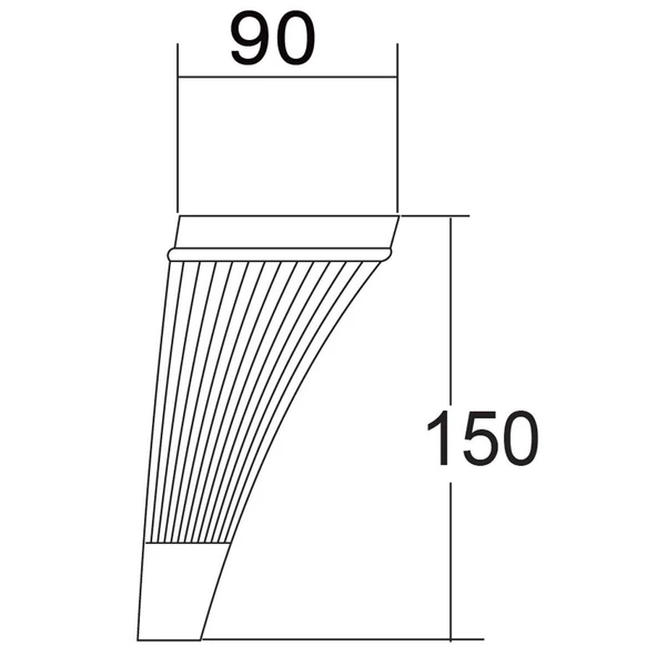 Iron 6'lı Set Mobilya Tv Ünitesi Çekyat Koltuk Kanepe Destek Ayağı 15 Cm Ceviz Ayakları M8 Civatalı - Resim 2
