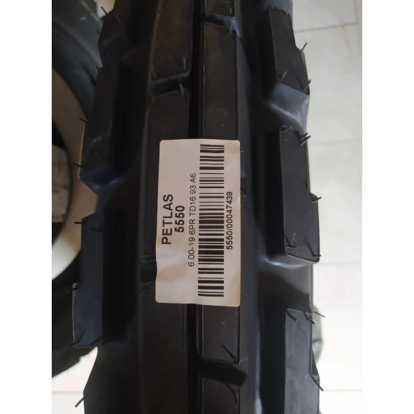 PETLAS 6.00-19 6PR TD16 93A6 2024 ÜRETİM TRAKTÖR LASTİĞİ - 2