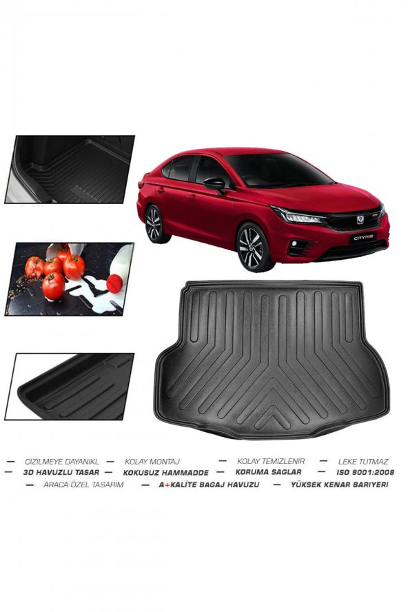 OtoLine Honda City 2021 Sonrası Bagaj Havuzu