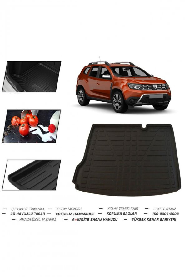 OtoLine Dacia Duster 4x2 2022 Sonrası Bagaj Havuzu