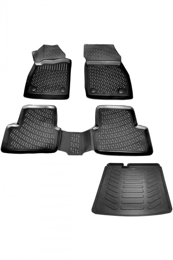 Rizline Opel Astra J Sedan 3d Havuzlu Paspas + 3d Bagaj Havuzu 2012-2018 Arası