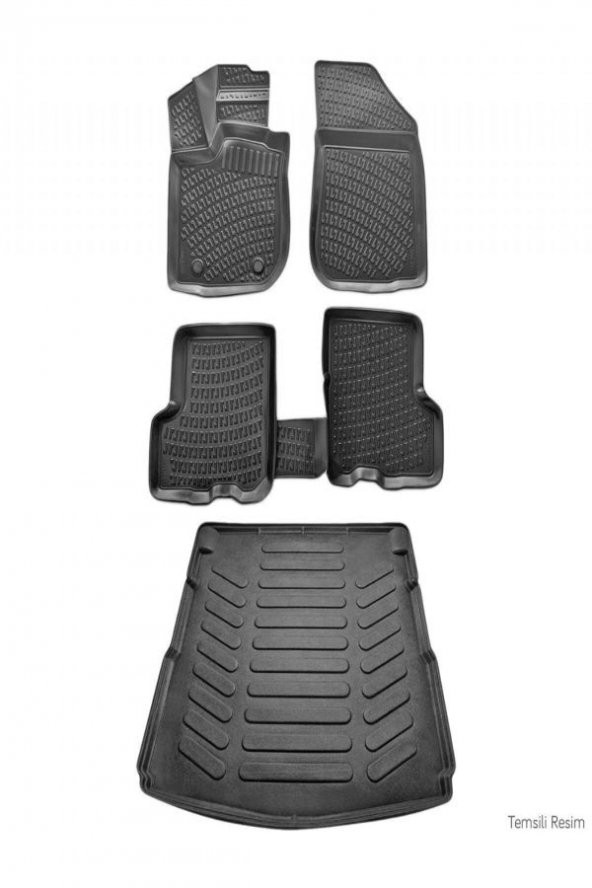 Rizline Hyundai I30 2008-2012 3d Paspas Siyah & Bagaj Havuzu Set