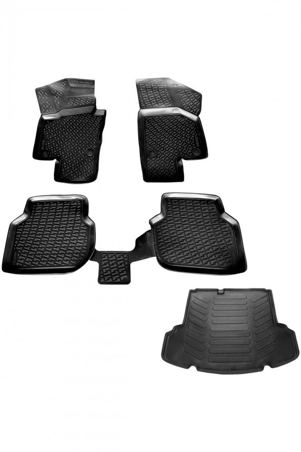 caraks Vw Jetta 3d Havuzlu Paspas + 3d Bagaj Havuzu (cepli) 2011-2015 Arası Marka