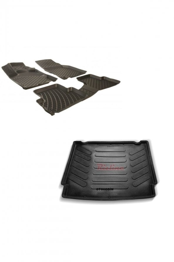 Rizline Renault Clio 4 Sedan 2012 Sonrası 3d Paspas Ve Bagaj Havuzu ürün görseli 1