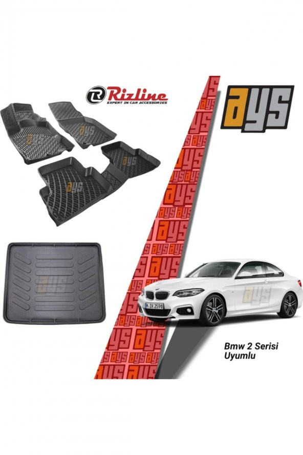 Rizline Bmw 2 Seri 3d Havuzlu Paspas + Bagaj Havuzu