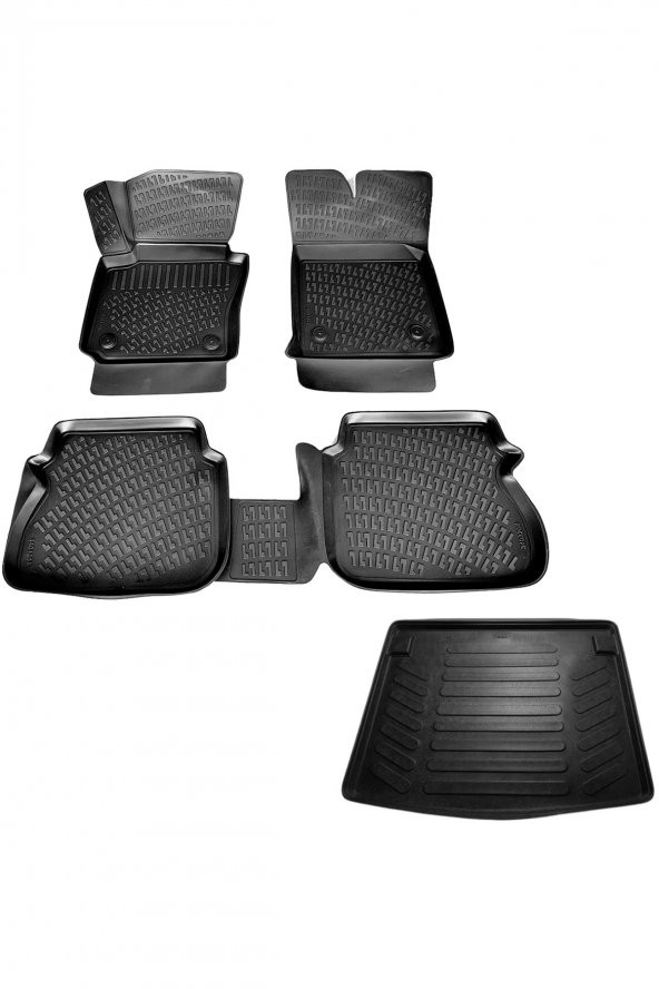 Rizline Vw Caddy 3d Havuzlu Paspas + 3d Bagaj Havuzu 2004-2010 Arası