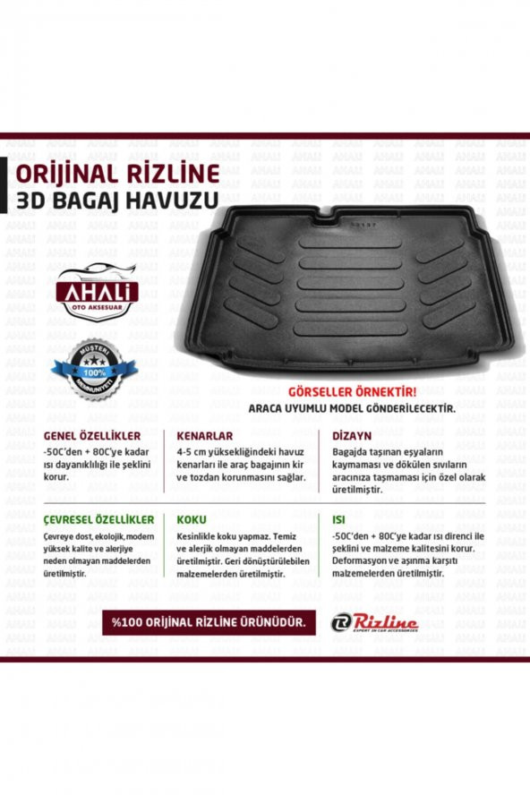 Rizline Bmw F10 3d Bagaj Havuzu 2010 Sonrası 5.Seri - Resim 2